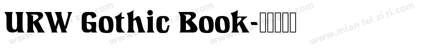 URW Gothic Book字体转换